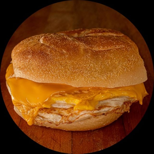 Breakfast Sandwiches with 2 Eggs & Cheese.