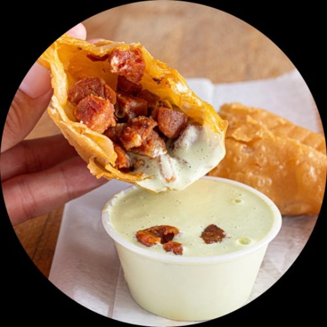 Spicy Chorizo Empanada.