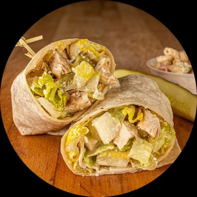 Grilled Chicken Caesar Wrap.